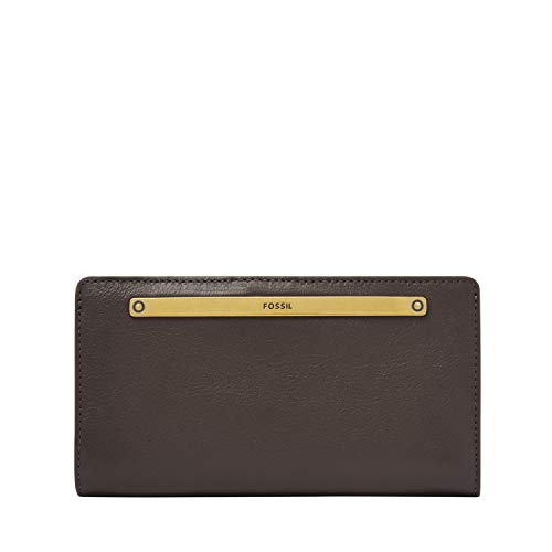 Fossil womens Bifold, Cocoa, 6.75 L x 1 W 3.75 H US