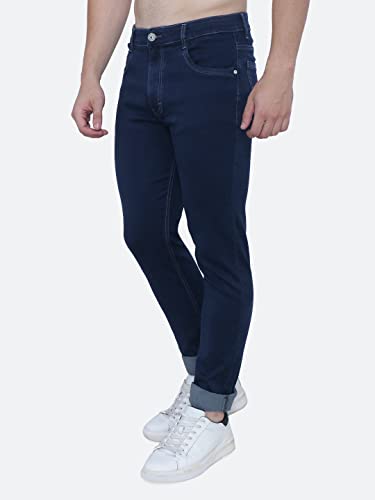 Image of Strechable Denim Regular Fit Mid Waist Light Weight Soft Feel Stretchable Denim Jeans Pant for Men