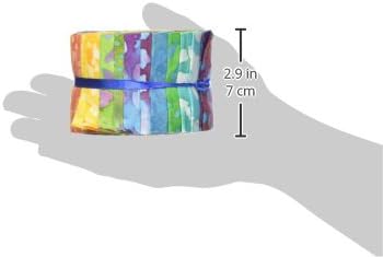 Fabric Palette Jellies 2.5"X42" 20/Pkg, Long Road Batik