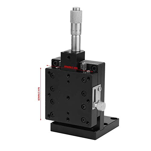 Semzl60-Acr Z Linear Stage, 60X60Mm Z Micrometer Manual Precision Linear Translation Stage Platform Z Axis Linear Stage Cross Roller Guide Xy Axis Rotary Positioning Table #TOP2