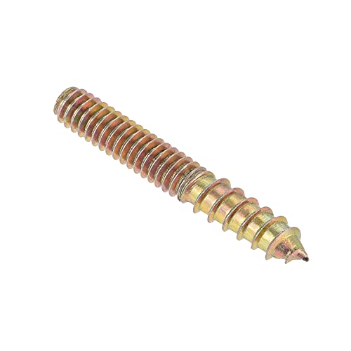 Image of uxcell 1 /4-20 x 1-3 /4 inch Hanger Bolts Double Head Dowel Screw for Wood Furniture 10pcs