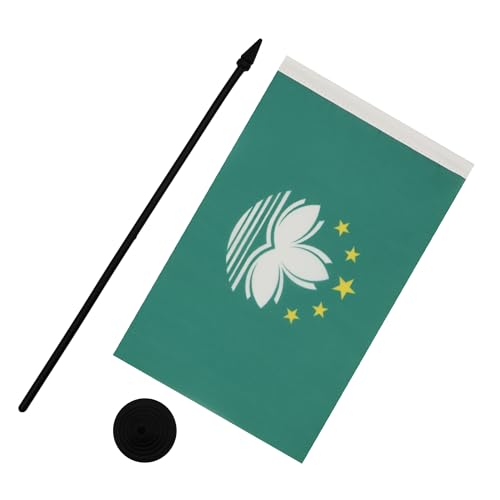AZ FLAG Macau Table Flag 5'' x 8'', Macanese Office Decoration 100% Polyester 21 x 14 cm - Image 4