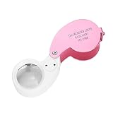 Aluminiumlegierung, 40-fache Lupe, Schmuck, Augenglas, Lupe, LED-Licht, Juwelierschleife, Zubehörteil, Taschenzubehör
