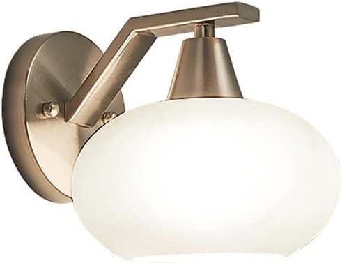 Applique murale en verre blanc et fer forgé luminaire élégant pour hall et chambre