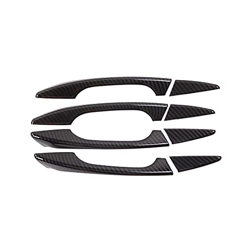 Rheross Embellecedor Cubierta de Manija de la Puerta Exterior de Fibra de Carbono del Coche ABS para TLX 2016-2020 Estilo del Coche