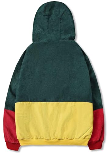 Image of SANGTREE Men's Casual Corduroy Jacket Lightweight Zip Up Vintage Jacket Outerwear