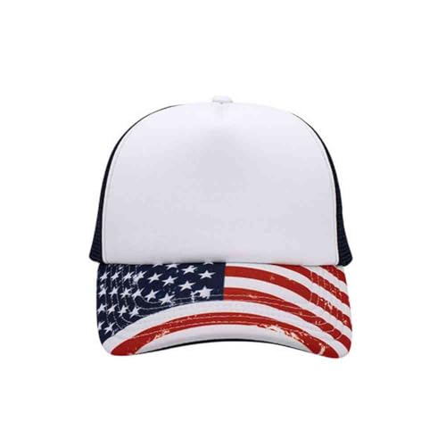 Image of The Vintage Year High Crown Foam Mesh Camouflage Trucker Hat Baseball Cap