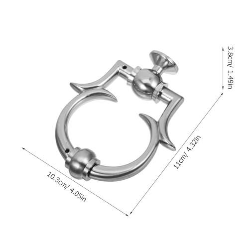 Aldaba de puerta de aleación de zinc, herraje decorativo exterior con acabado elegante 3