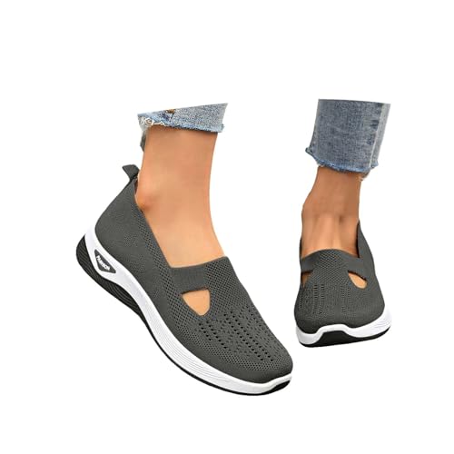 Genérico Zapatillas Mujer, Zapatos Mujer, Zapatillas Ortopédicas para sin Cordones para Caminar Comodos y Ligeros Sandalias Palas Transpirables y Antideslizantes Deportivas Malla Deporte