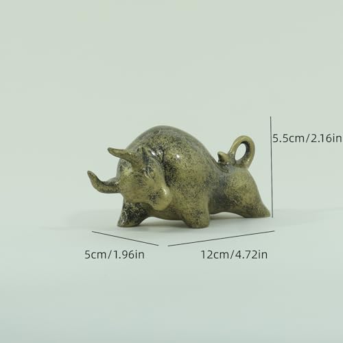 Figura Decorativa de Toro Wall Street de Resina miniatura 2