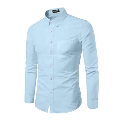Image of MILDIN Men's Pure Cotton Striped Printed Shirt with Spread Collared Neck Full Sleeve Curved Hemline Button Closure and Regular Fit | Shirt for Man