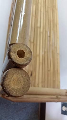 Mgp Standard Natural Bamboo Bench With Grid Design Back, 54" L X 21" W X 36" H #TOP4