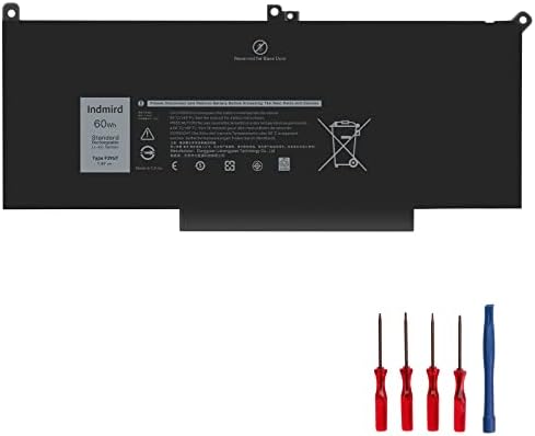 XClong Laptop Akku Für Dell Latitude - 60Wh 7,6V Ersatzakku F3YGT DM3WC