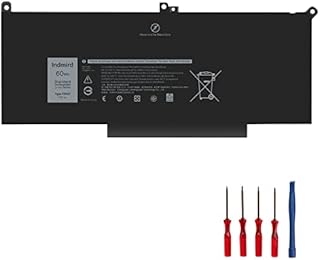 Indmird F3YGT DELL Laptop Battery Compatible with Dell Latitude 12 7000 7280 7290 13 7000 7380 7390 14 7000 7480 7490 Series Notebook Replacement for Original DM3WC 0DM3WC 2X39G 7.6V 60Wh 4CELL
