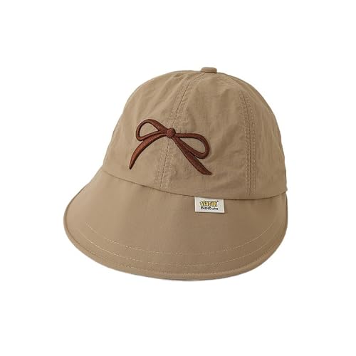 PTILSERY Embroidery Bowknot Floppy Hat for Girl r Spring Peaked Hat Fashion Sunproof Hat for Kids Outdoor Sun Protective Hat