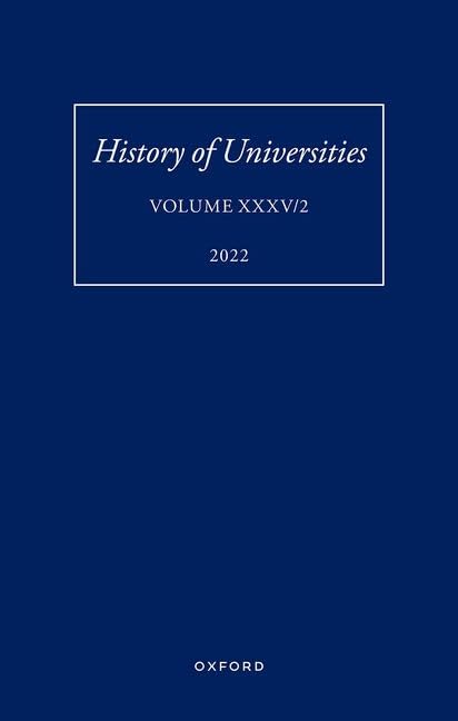 History of Universities: Volume XXXV / 2 (History of Universities Series)