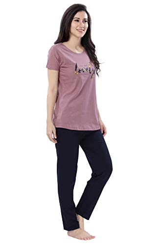Image of Soulemo Women's Cotton Plain /Solid Night Suit Pack of 1