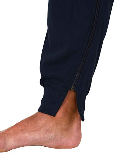 Men's Alzheimer's Clothing Nursing Jumpsuit Pajama Long Sleeve with Zipper at Back and Leg4