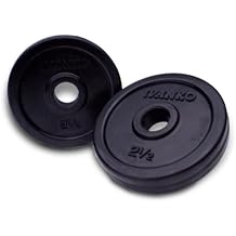 IVANKO Rubber 2.5 Lb. Plates RUB-2.5 PAIR for 1" and 1-1/16" bars