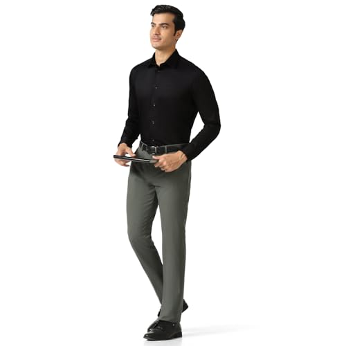 Image of blackberrys Men Non Iron Shirt with Smooth Finish, Full Sleeves and Balanced Tailoring | Suitable for Office Styling, Workplace Dressing and Professional Settings