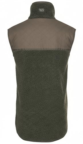 K & S Jagd Wendeweste Herren Faserpelz Fleece Leise Warm Grün Orange Camo Outdoor Signalweste Jagdweste für Ansitz Pirsch Drückjagd (DE/NL/SE/PL, Alphanumerisch, L, Regular, Regular)