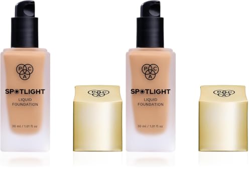 Image of PAC Spotlight Liquid Foundation 09 Maple Magic | Full Coverage Longlasting Waterproof Formula (Pack of 2)