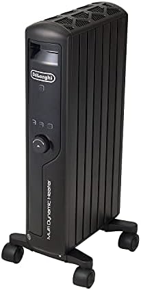 （04:00時点） De'Longhi (デロンギ) マルチダイナミックヒーター MDHU09-PB 電気ヒーター ゼロ風暖房 節電 直感操作クリックノブ リモコン付き 表面温度約60℃ 節電 [6-8畳] [マットブラック] デロンギファミリー登録で5年保証