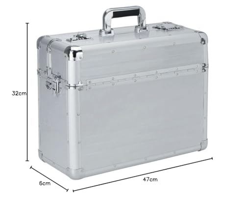 Pilotenkoffer Alumaxx Betha mit 29 Litern Volumen in Silber