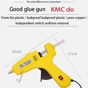 image for KMC 60/100W Hot Glue Gun with 16pcs Glue Sticks, Dual Power High Temp 