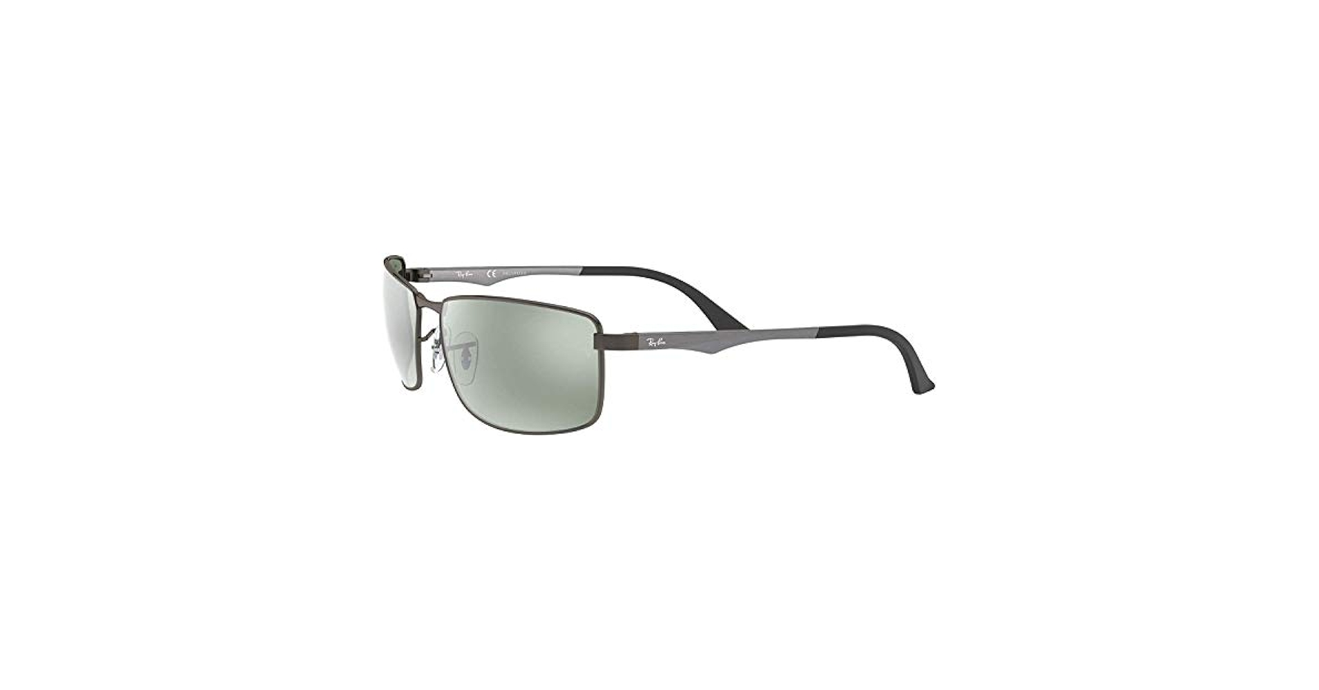 RAYBAN RB3498 シルバーグレー 偏光サングラス Amazon.com: Ray-Ban Men's RB3498 Rectangular Sunglasses