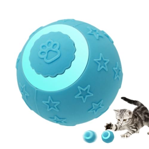 Bola interactiva para gatos recargable con dos puntas intercambiables para juego interior 7