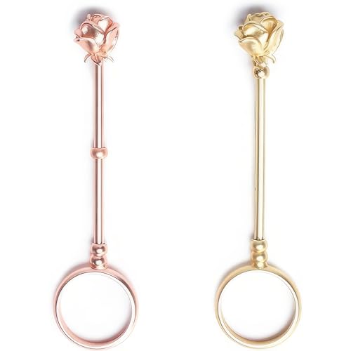 2 Pièces Bague Porte-Cigarette, Porte Mains de Cigarettes Anneau, Anneau Porte Cigarette en Métal, pour Hommes et Femmes, Empêchez Les Doigts D'être Brûlés ou Salis