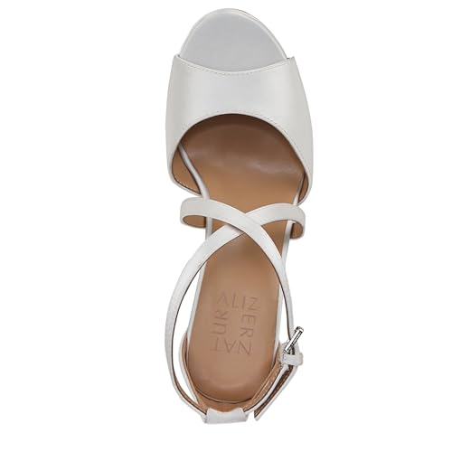 Naturalizer Women's Classic Heeled Sandal, Pearl White Satin, 7 by Naturalizer - Image 5