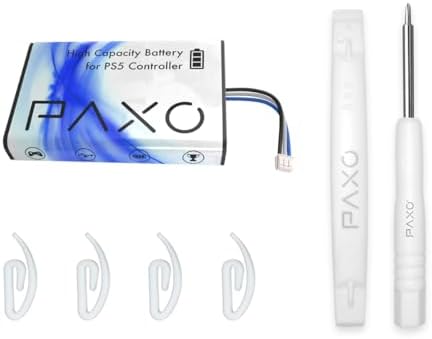 High-Performance akumulator litowo-jonowy 2600 mAh do kontrolera PS5, 66% większa wytrzymałość (pojemność), tuning kontrolera PS5