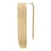 26 Inch Long Wrap Around Ponytail Hair Extension Blond 1 Piece Hairpiece Synthetic Binding Pony Tail Clip in Hair Extensions for Girl Lady Woman (26Inch Wrap Around Ponytail Straight 27-613#)