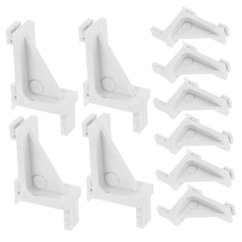 ABOOFAN 10 piezas Clips de Soporte para Estante de Congelador de Organizador Frigorífico de Plástico Instalación y Duradero para Refrigeradores y Congeladores