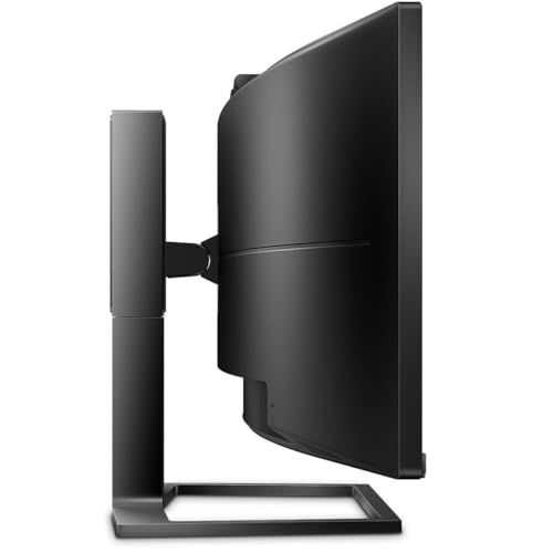 Image of PHILIPS Brilliance 499P9H 49 inch SuperWide Curved Monitor, Dual QHD 5120x1440 32:9, USB-C connectivity and built-in KVM Switch, Pop-Up Webcam, Height Adjustable, LightSensor, 4Yr Advance Replacement Warr