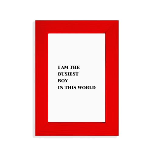 Cadre photo garçon rouge cadeau original style rétro