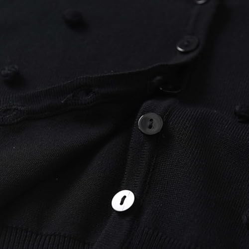 Girl's Cardigan Long Sleeve Button Down Knitted Cardigan V Neck Comfortable Soft Cute Sweater Outwear3