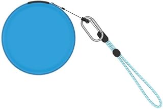 TRIPLE RIVER・For Tamagotchi Paradise ケース カバー かばん ポーチ ポータブル EVA ストラップ付き カラビナ付き BANDAI バンダイ たまごっちパラダイス 保護ケース 収納バッグ キャリングケース パープルスカイ ピンクランド ブルーウォーター(ブルー)