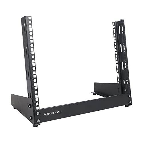 Étagère de bureau 8U double poste pour optimiser le flux de câbles des panneaux de brassage