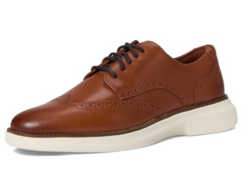 Cole Haan Men's Shoes - Grand Shadowlite Wingtip Oxford, British Tan/Dark Chocolate, 10.5-M US