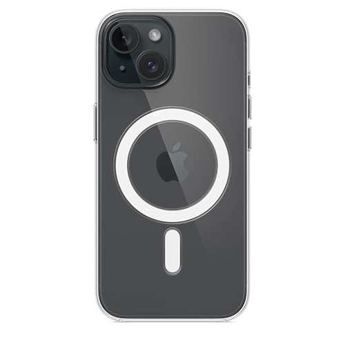 Image of Apple iPhone 15 Clear Case with MagSafe: Lightweight Phone Case, Wireless Charging Compatible, Smooth Glossy Finish