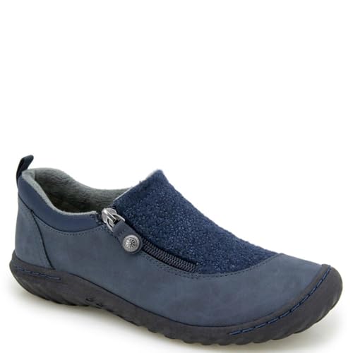 JBU Women's Elodie Comfort Casual Side Zipper Dress Shoe