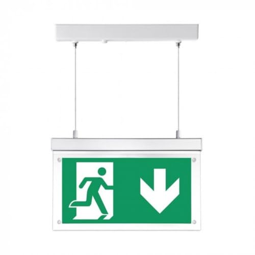 Kit de sortie d'urgence LED 2W suspendu au plafond blanc froid pour évacuation