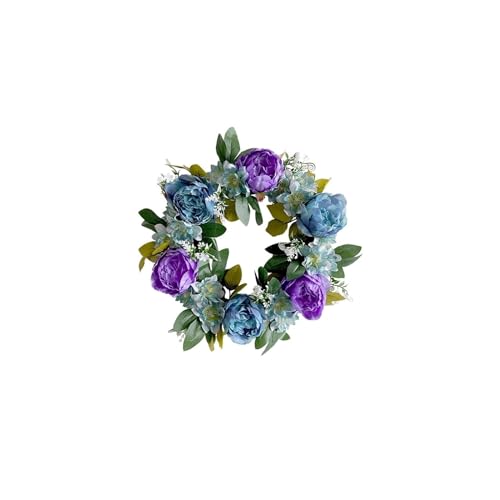 Couronne de Fleurs pour Décoration de Porte Suspendue et Tenture Murale Noël Premium