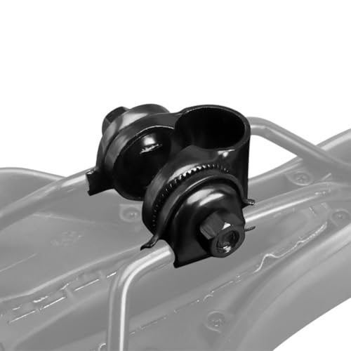 POFET 2pcs Black Bike Seat Clamp for Standard Rail Saddles Bracket 24mm - Image 4