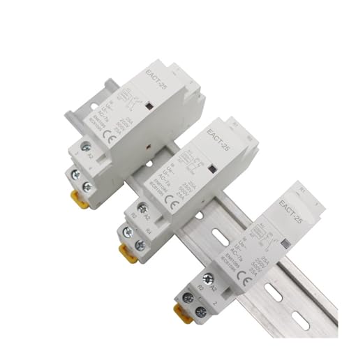 Contactor modular 2P 25A para evitar sobrecalentamientos en cuadros eléctricos 3