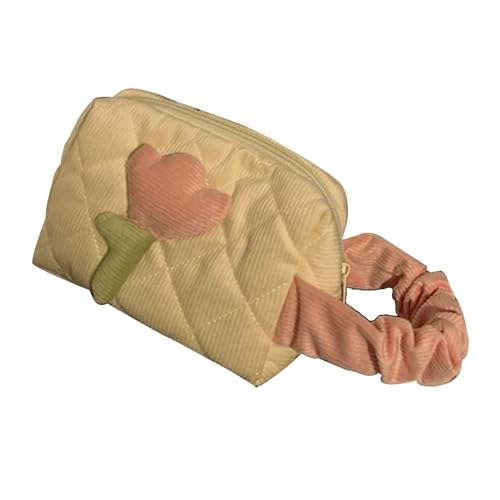 Bolsa de aseo portátil con estampado de tulipán para tus viajes y escapadas 1