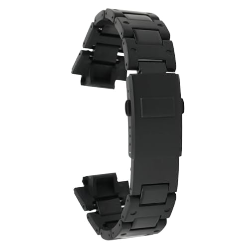 Bracelet plastique acier noir 16mm convexe compatible DW5600